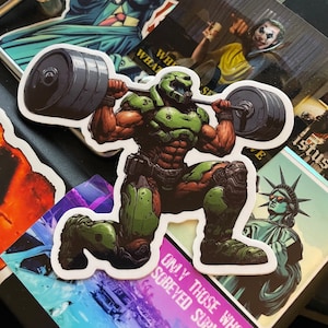 Adesivo Eternal Barbell Guy - 4" x 3,8"