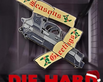 Die Hard Movie Pin 1988 Hard Enamel 2 Inch John McClane Bruce Willis