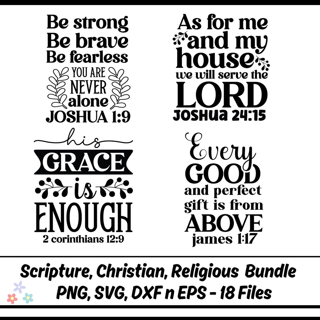 Christian Bundle SVG, Scripture Bundle, Bible Verse Bundle, Cut Files ...