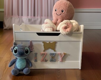Personalised Girls Toy Organizer Personalised Toy Storage Box For