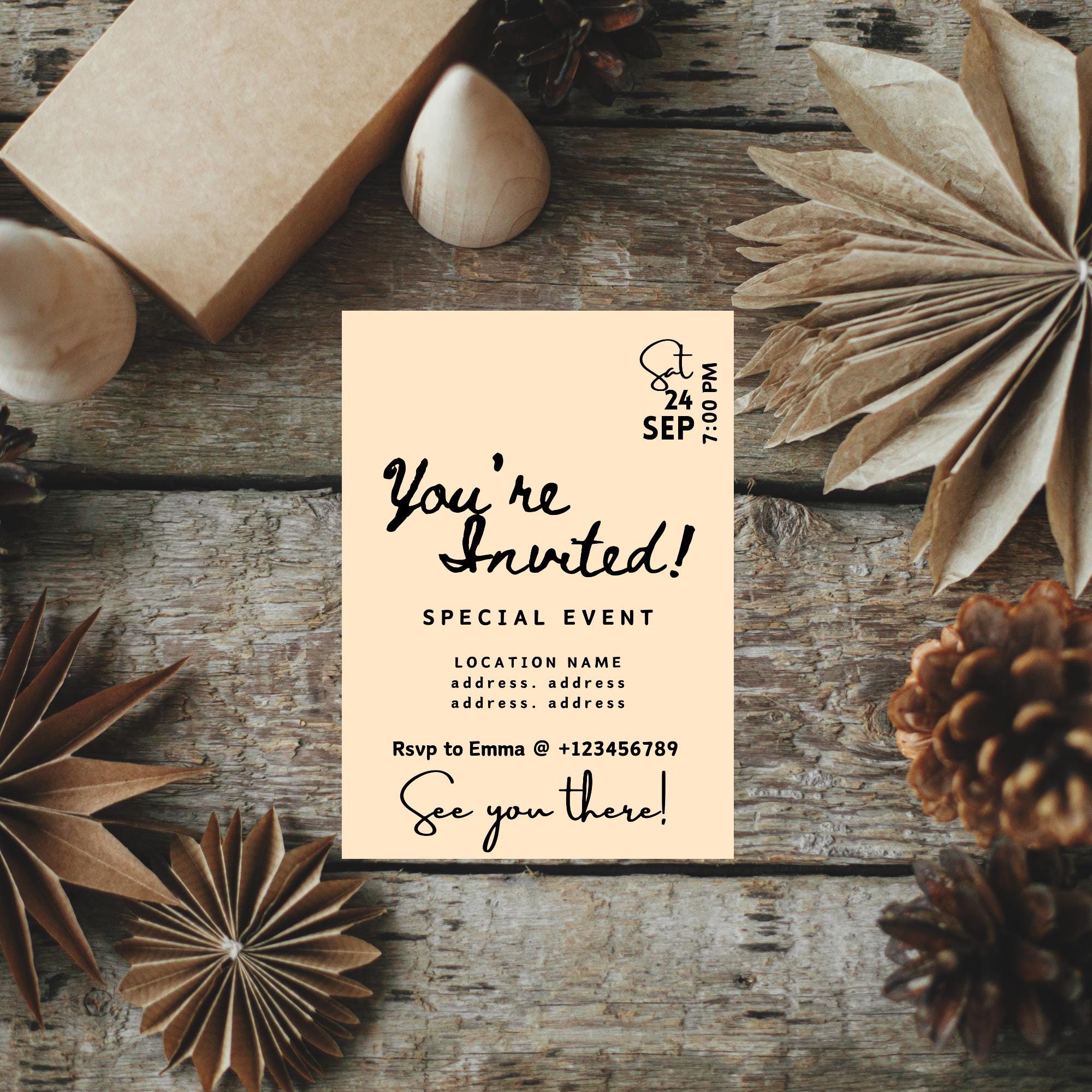 Editable Business Invitation Template Special Event Invitation, Digital ...