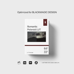 Polaroid romantique LUT – Blackmagic (science des couleurs de la cinquième génération)