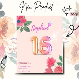 Cartão de aniversário floral