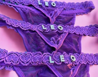 Custom Name Thong - Personalized Name Thong, G-Strings Name Thong,  Customized Panties