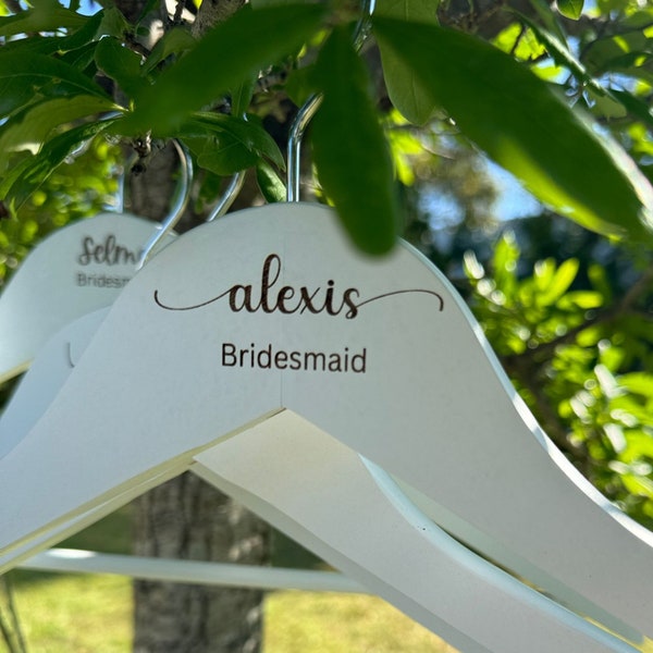 Bridesmaid Hanger - Personalized Bridesmaid Hangers, Bridal Hanger Wedding