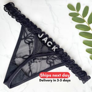 Personalised Name Thong, Custom Name Thong, G-Strings Name Thong,  Custom Lingerie