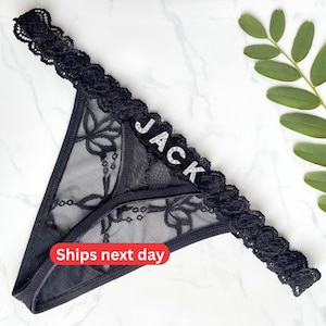 Custom Thong with Name, Personalised Name Thong, Custom Name Thong, G-Strings Name Thong,  Custom Lingerie
