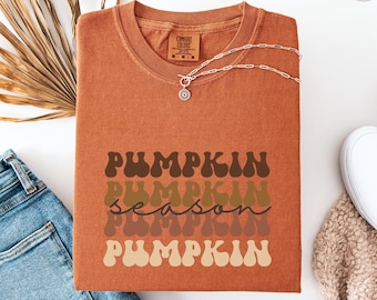 Comfort Colors Fall Shirt, Cute Fall Coquette Shirt, Pumpkin Season Shirt, Fall Season Shirt, Fall Lover Gift, Fall Vibes Shirt, Cozy Season
