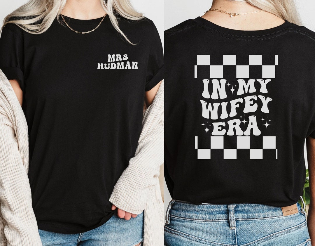 Personalized in My Wifey Era Bachelorette Shirt, Custom Bride Shirt ...