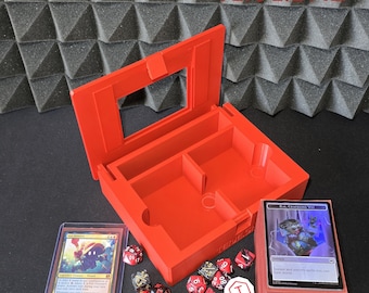MTG Deck Box – Robust Lunchbox (Compact Split-Deck Storage with Dice Tray)