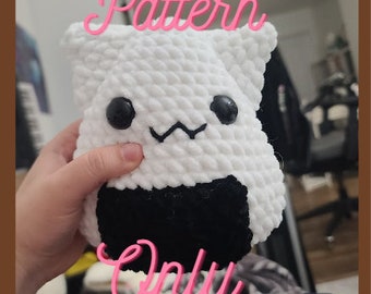 Cat Onigiri Amigurumi Crochet Pattern