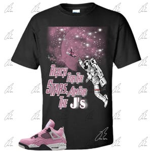 Air Jordan 4 Orchid Pink Neutral Matching Shirt,Astronaut Graphic Tee,Best Gift,Birthday,Sneaker Match, Present,AJ4s,Adults & Kid,Christmas