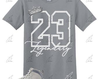 Shirt To Match Jordan 9 COOL GREY, Graphic Tee,Best Gift,Birthday,Sneaker Match,Mens Shirt,AJ9s,Adults & Kid,Mens Clothes,Legendary