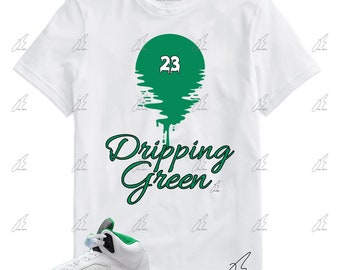 Shirt To Match Air Jordan Retro 5 Lucky Green,Dripping Graphic Tee,Best Gift,Birthday,Sneaker Match,Present,AJ5s,Adults & Kid