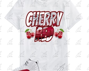 Shirt To Match Air Jordan Retro 12 Cherry Red,Unisex Graphic Tee,Best Gift,Birthday,Sneaker Match,Kicks,Hot Release,Christmas,Adults,Outfit