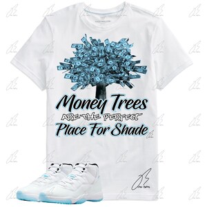 Shirt To Match Jordan 11 Legend Blue/Columbia,Tree Graphic Tee,Best Gift,Birthday,Sneaker Match,Mens Shirt,AJ11s,Adults & Kid,Valentine Day