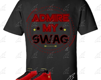 Shirt To Match Jordan 14 FERRARI/Red, Graphic Tee,Best Gift,Birthday,Sneaker Match,Mens Shirt,AJ14s,Adults & Kid,Mens Clothes,Swag