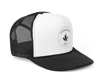 Vermont Sap cannabis/maple leaf trucker hat