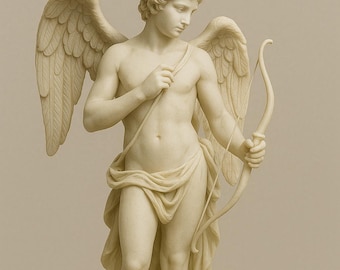 Eros Inspired Angel Statue STL | Greek Mythology Sculpture | 3D Printable Figure