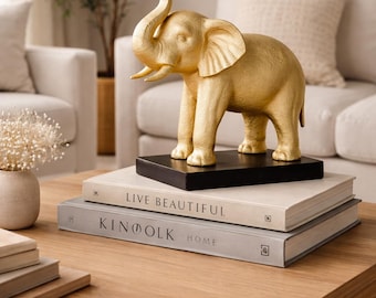 Elephant Statue STL File – Modern Elephant Sculpture 3D Print – Home & Office Decor – Digital Download