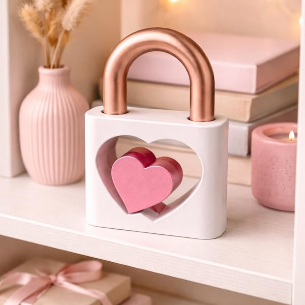 Perfect Valentine’s Day Gift – Unique STL File, Easy to Print, and Paintable in Gold or Any Color You Like