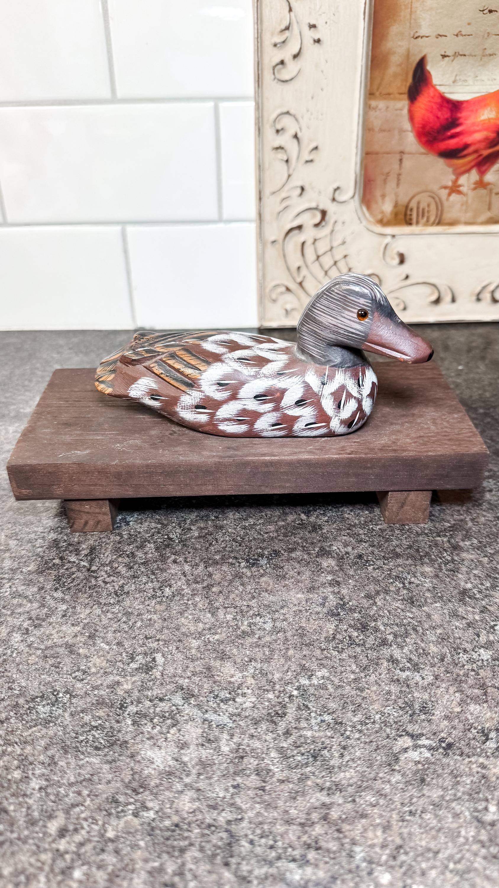 leurre de canard en bois antique (1) - Bois - Catawiki