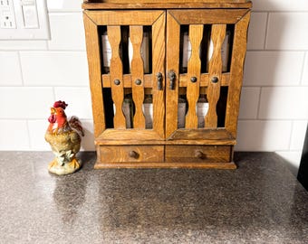 Wooden spice cabinet