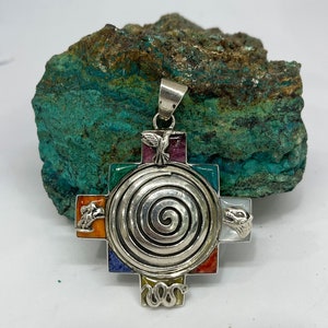 Handmade S950 Silver Pendant Pachamama