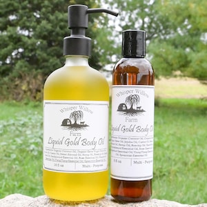 Liquid Gold Body Oil | Natural Skin Care | All Natural Moisturizer for Skin, Face and Hair