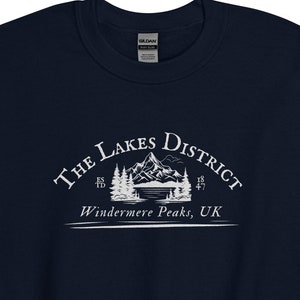 The Lakes District - Windermere Peaks, UK - Unisex Sweatshirt - Embroidered