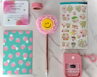 Good Vibes Gift Box for Tweens & Teens | Birthday, Back To School, Self Care Gift | Stationery, Plushie, Affirmation Cards