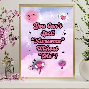 Girly Taylor Lyrics Swift Poster | Whimsical Me! Wall Art Print, Gift for Music Lover, Teen Room Decor | Pop Music Art Print