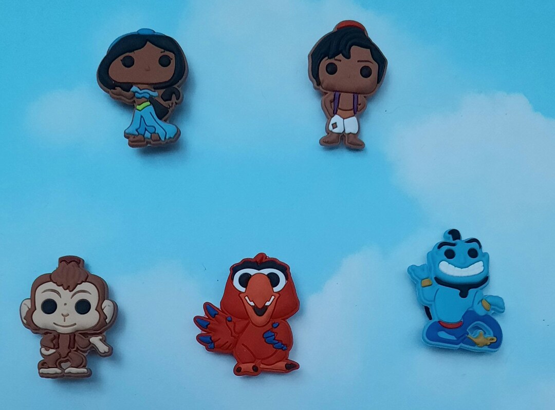 Disney Aladdin and Friends Croc Jibbitz Charms Etsy