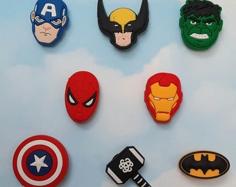 Super Hero Marvel DC Croc Charms