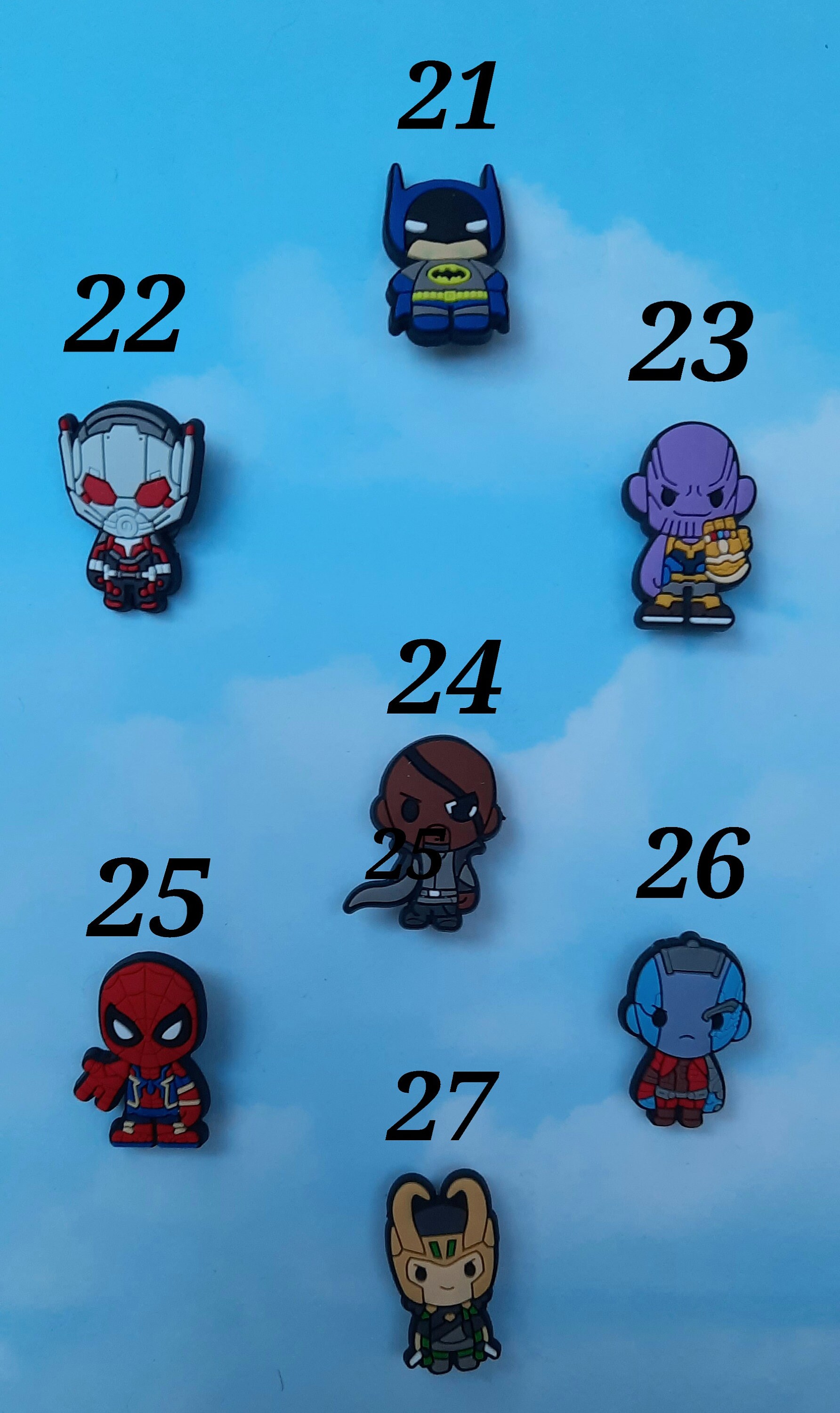 Super Hero Marvel DC Croc Jibbitz Charms Etsy UK