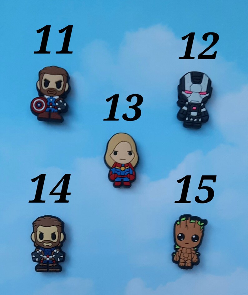 Super Hero Marvel DC Croc Jibbitz Charms Etsy UK