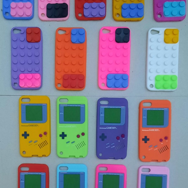 iPod Touch 5/6/7 Generation Lego Brick and Game Boy Design Case