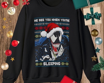 Sudadera Venom Suéter Venom Suéter Feliz Navidad Suéter Feliz Navidad Regalo Sudadera Venom Suéter Navideño Camiseta Venom Camiseta Spiderman