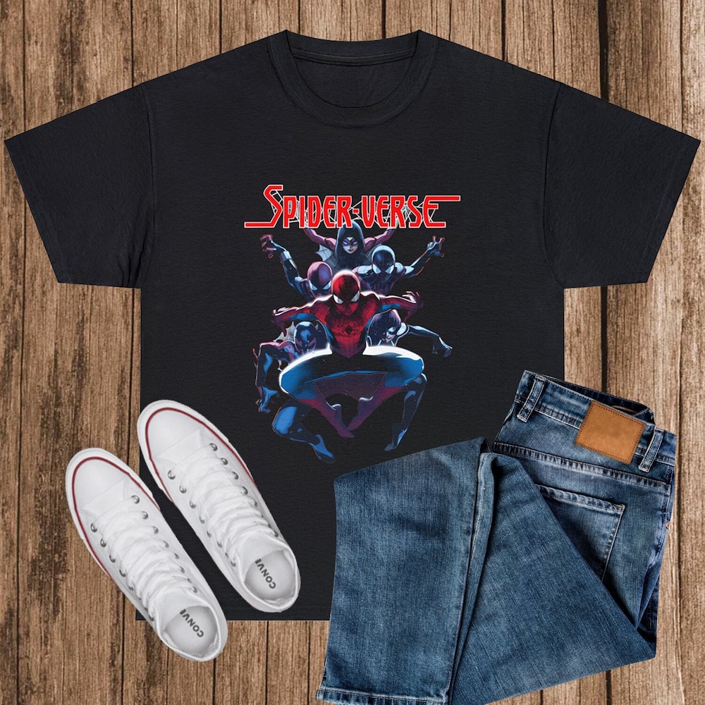Spider Verse Shirt Marvel Shirt Spiderverse Shirt Spiderman Shirt Spiderman Comic Shirt Spiderman Shirt For Birthday Miles Morales Shirt