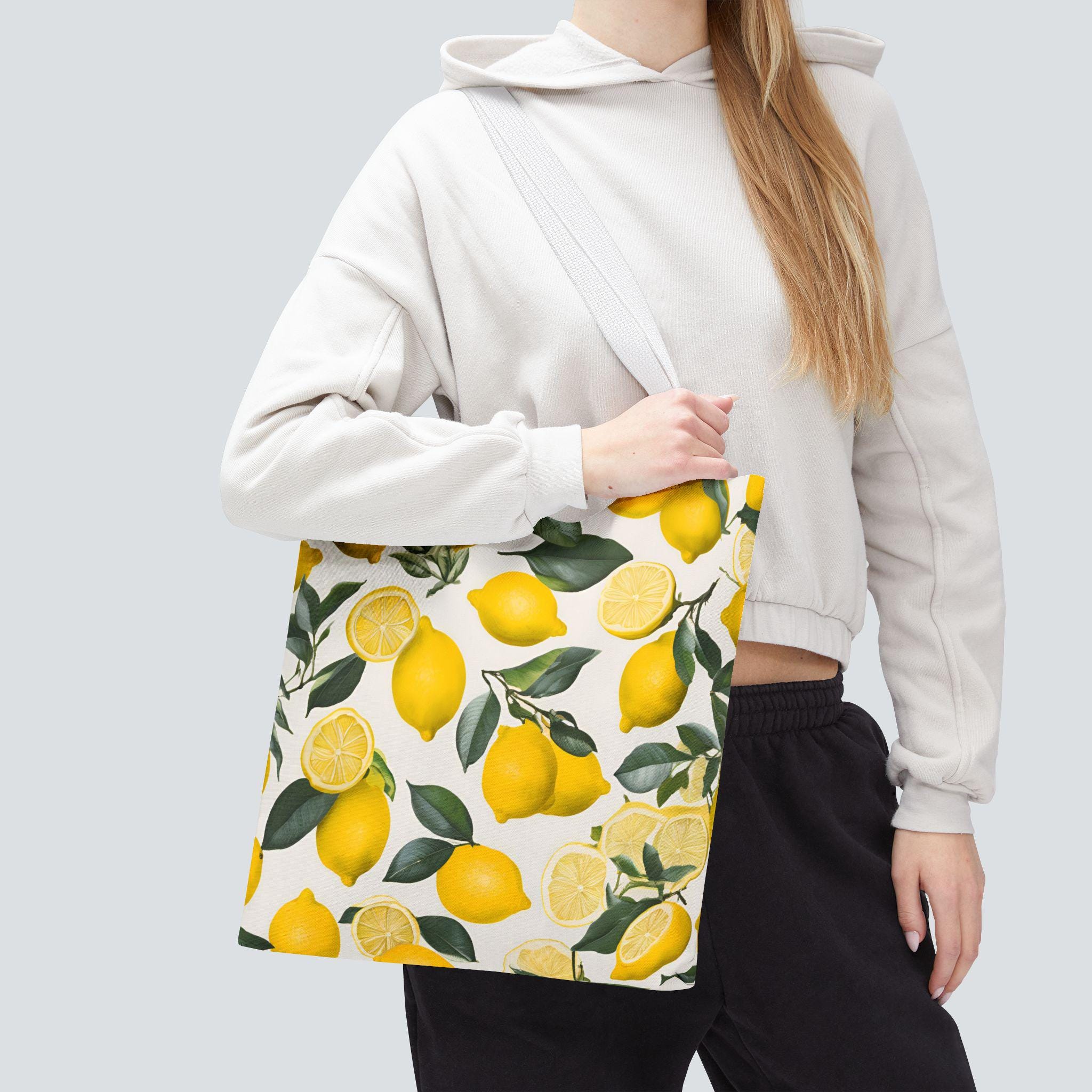 Katoenen canvasDubbelzijdige canvas tas met dubbele draaggrepen herbruikbare boodschappentassen voor boodschappentassen, gereedschap, reizen, strand(aardbei, 31 * 10 * 31cm