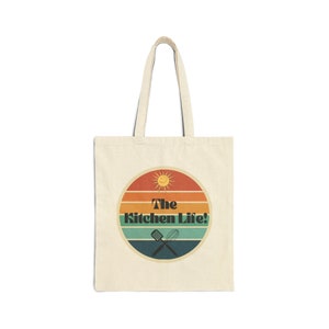 Cotton Canvas Tote Bag perfect for everyday use, grocery shopping, running erands, keeping personal items (Natural/Black)