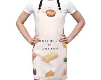 Butter Lover Apron Funny Kitchen Apron Baking Apron Cooking Gift Foodie Gift Chef Apron Farmhouse Kitchen Decor