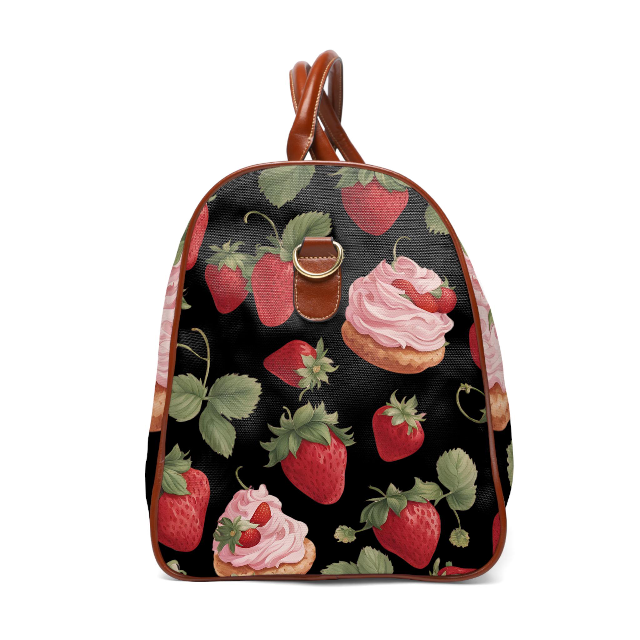 7484 Strawberry and Flowers Small Backpack Purse Travel Bag Lightweight Amazon.com: Strawberry Shortcake Mini Backpack for Kids  main image 2