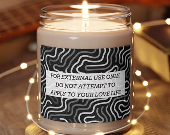 Scented Soy Candle, 9oz Candle, Funny Candle, Home Decor, Fun Sarcastic Gift for Her, Eco Friendly, Hand-Poured, Relaxing Home Decor, witty