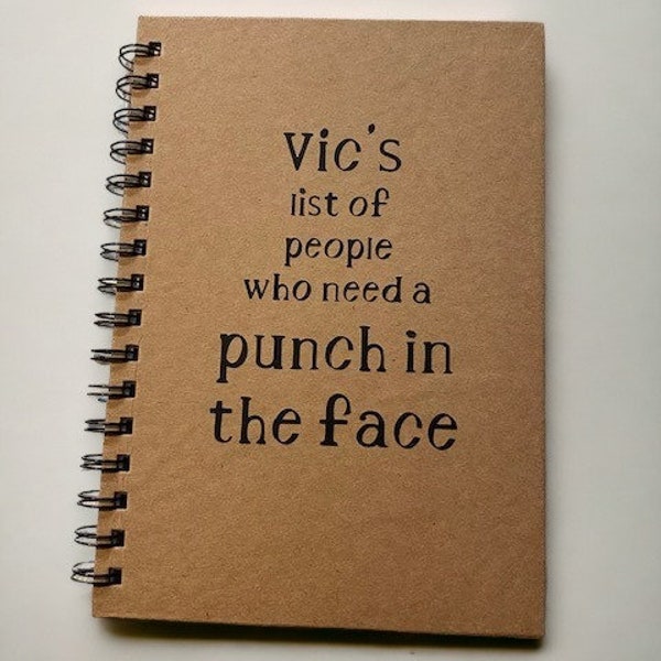 Personalised Note Book Rude Etsy UK