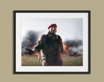 Six Siege - Maestro - Always with a smile, Six Siege print, Six Siege poster, Gaming print, gift for gamer, Rainbow six artwork