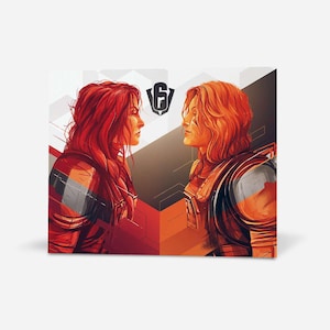 Six Invitational - Ash & Mira, Six Siege print, Six Siege poster, Gaming print, gift for gamer, Rainbow six artwork