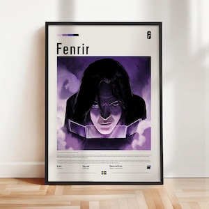 Six Siege - Fenrir poster, Six Siege print, Six Siege poster, Gaming print, gift for gamer, Rainbow six artwork, Gaming Wall Art