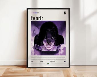Póster de Six Siege - Fenrir, impresión de Six Siege, póster de Six Siege, impresión de juegos, regalo para jugadores, obra de arte de Rainbow Six, arte de pared de juegos