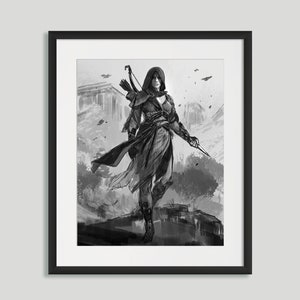 Assassin's Creed Odyssey - The Eagle-Bearer, Assassin's Creed-print, Assassin's Creed-poster, Gaming-print, cadeau voor gamer